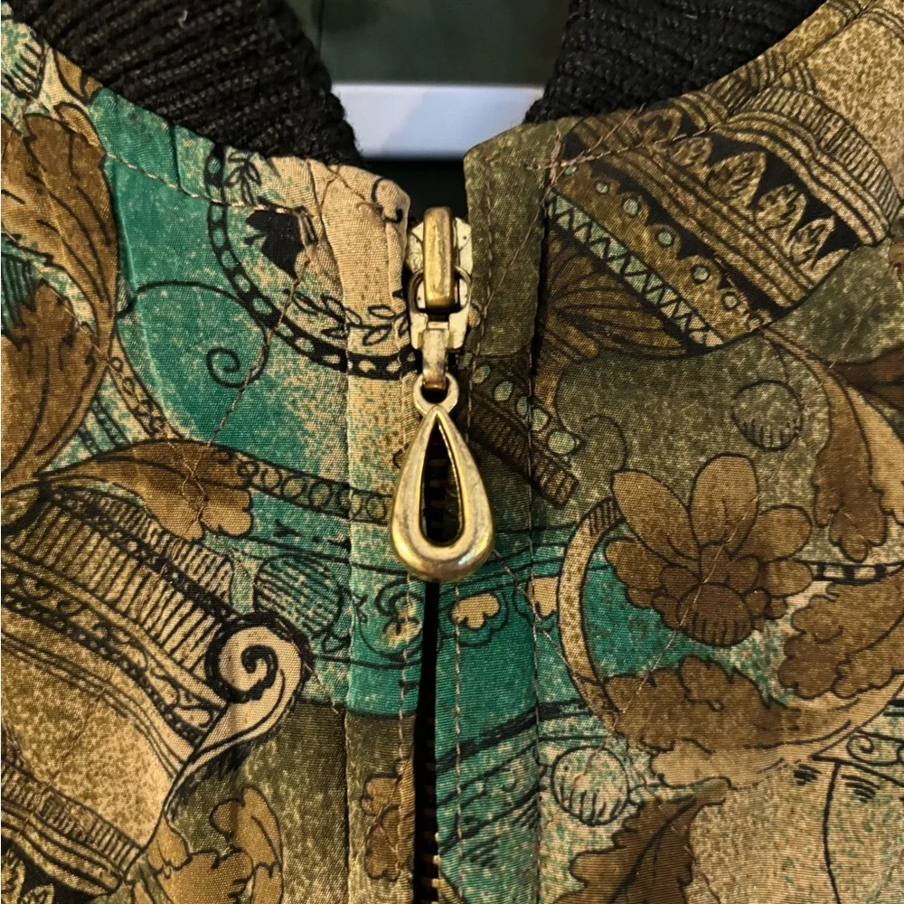 Patterned Bomber Jacket - Picture 2 of 7